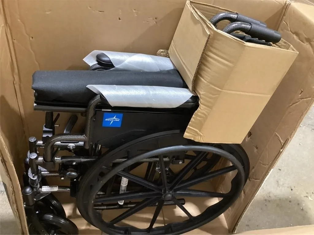Medline Strong and Sturdy Wheelchair 16" Seat BRAND NEW image indicator(8)