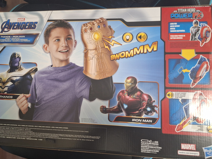 Marvel Avengers Titan Hero Power FX Thanos Iron Man -Brand New - photo 3