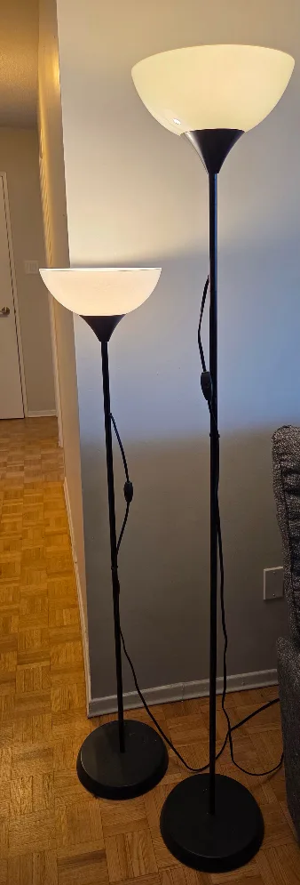 Two Floor Lamps - Black Finish image indicator(2)