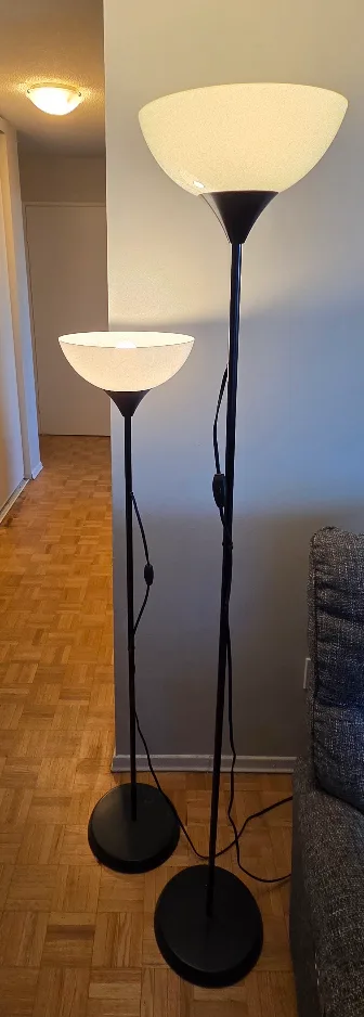 Two Floor Lamps - Black Finish image indicator(3)