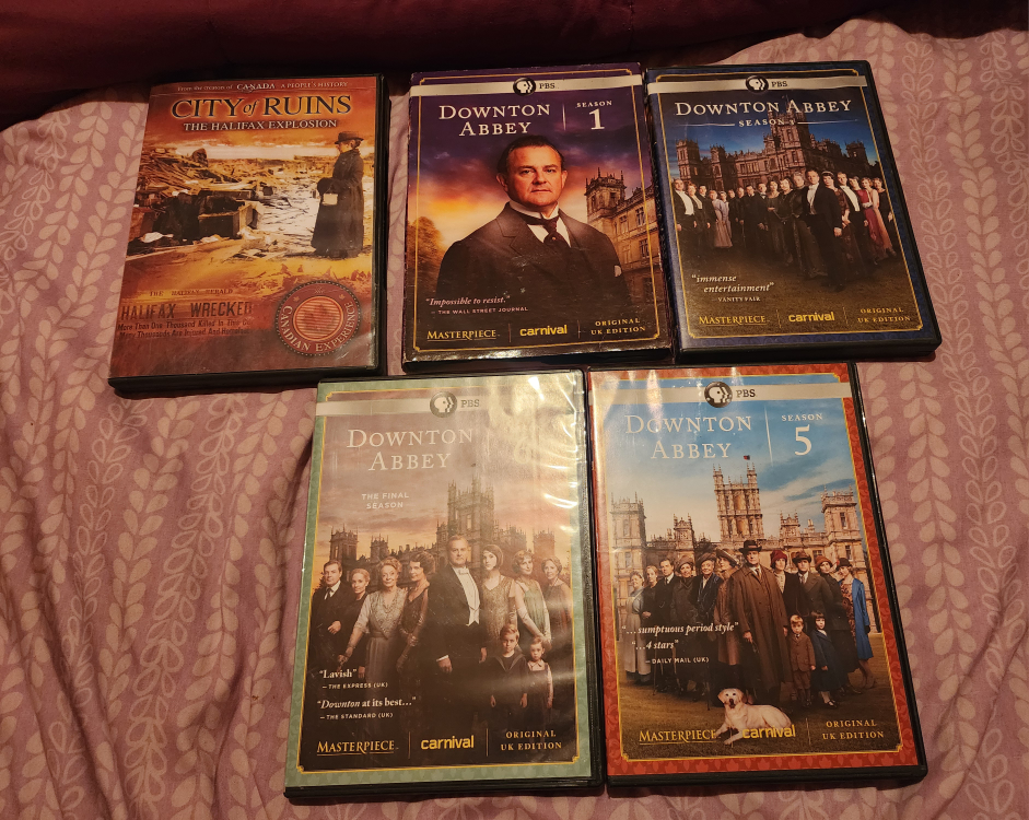 Downton Abbey DVDs & city of ruins CASH ONLY