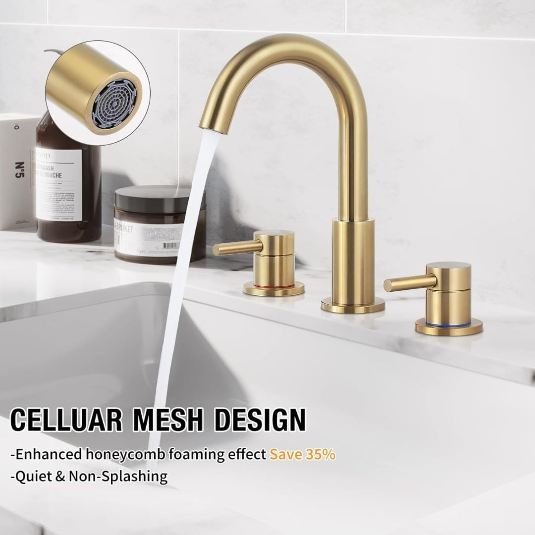 Gold Bathroom Faucet - Hot & Cold 360° Swivel - photo 4
