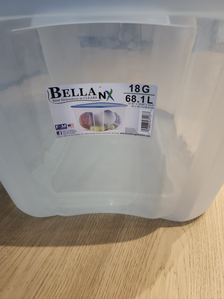 Bella NX Clear Storage Box - 68.1 L - photo 3