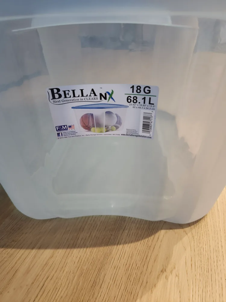 Bella NX Clear Storage Box - 68.1 L image indicator(3)