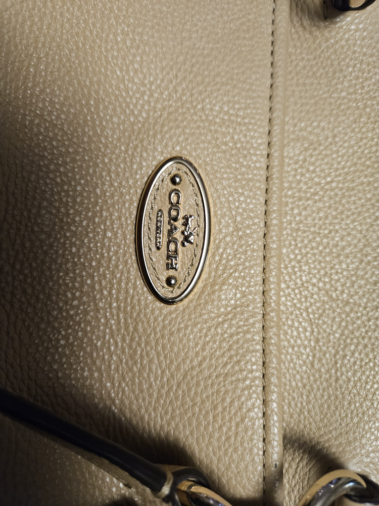 Coach Beige Leather Handbag