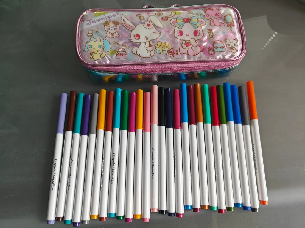 Jewelpet Pencil Case with Crayola Supertip Markers image indicator(5)