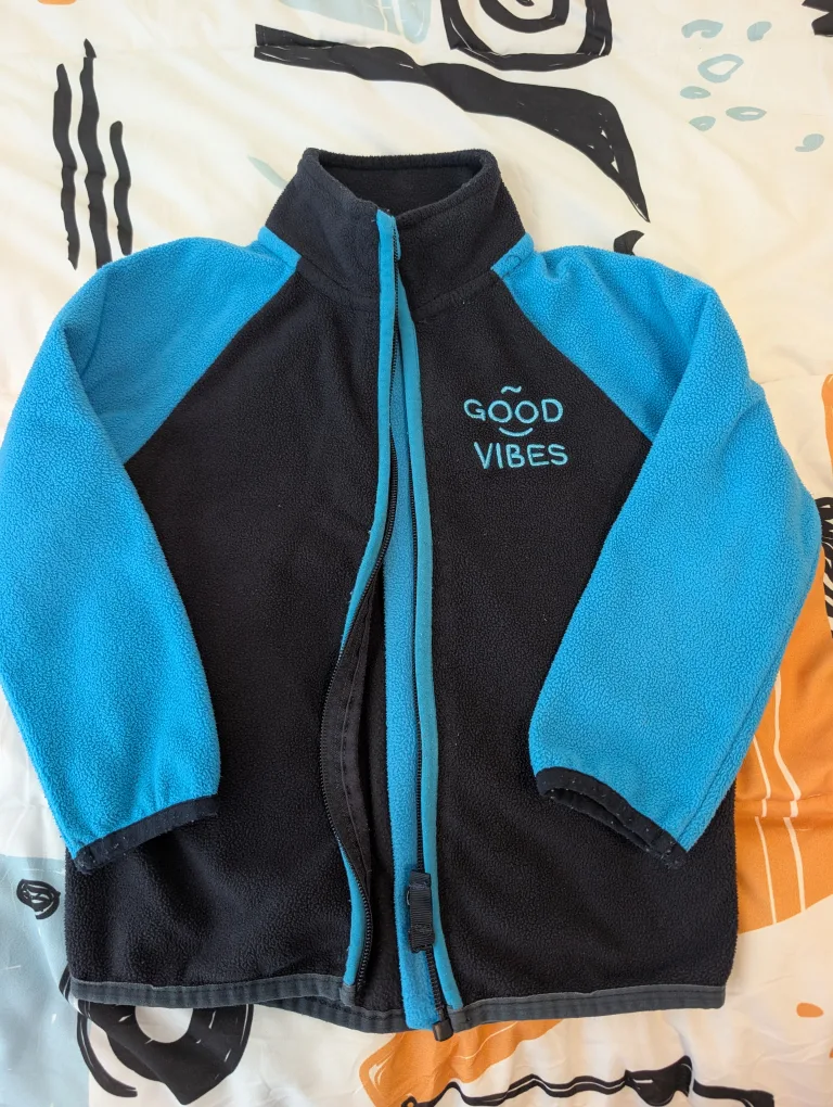 Blue/navy fleece jacket - Size 98/104 = 3-4T thumbnail