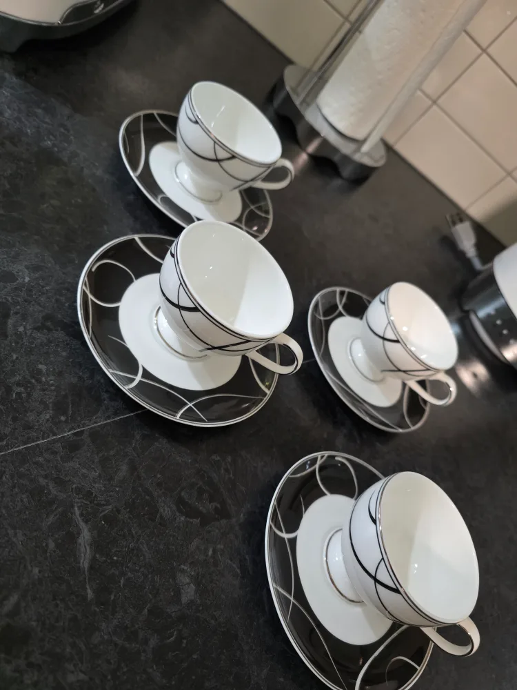 Bernardo Fine Bone China Cup and Saucer Set thumbnail