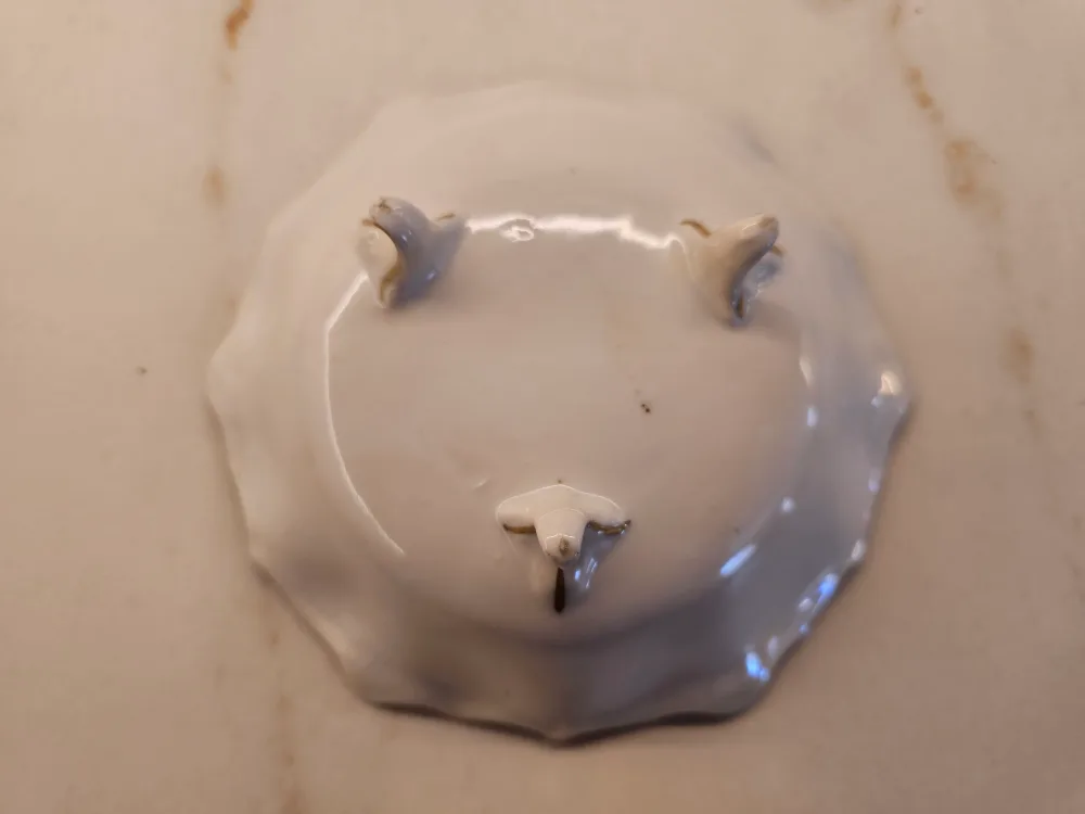 Vintage Floral Porcelain Footed Bowl image indicator(3)