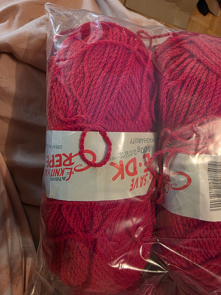 Patons Crepe DK Yarn - Red - photo 2