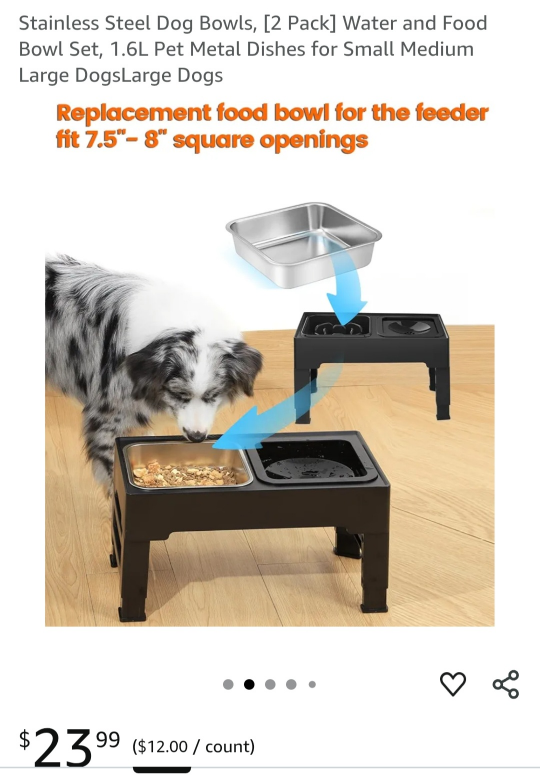 Stainless Steel Dog Bowls [2 Pack] - photo 5