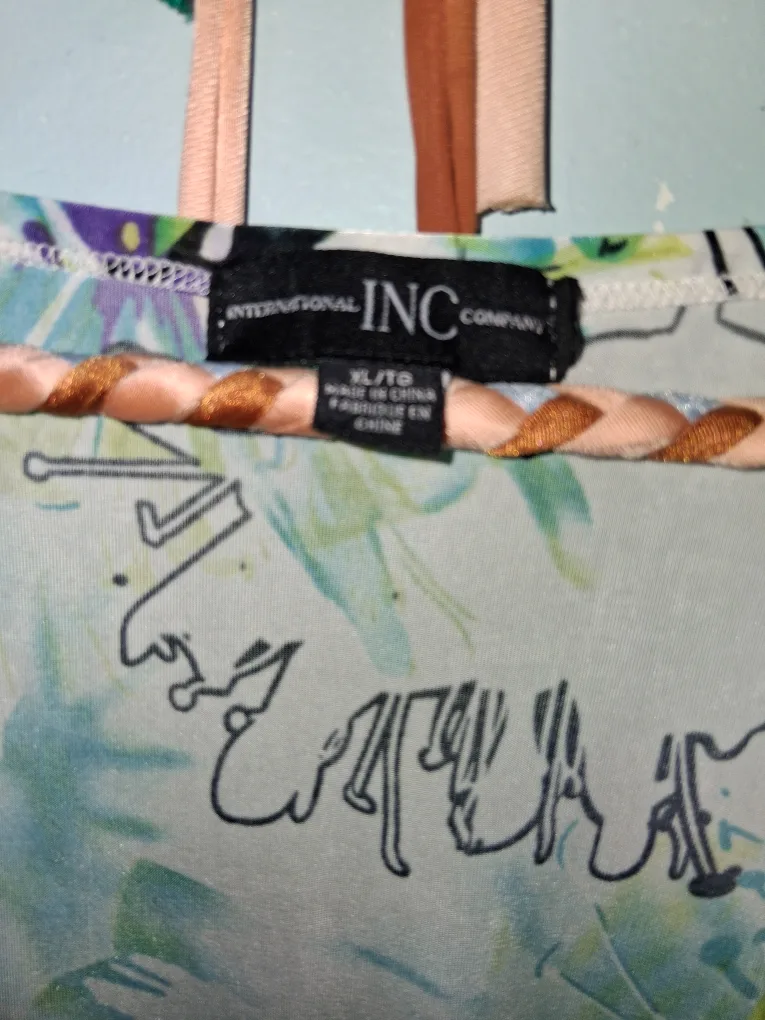 INC International Concepts Sleeveless Top XL image indicator(2)