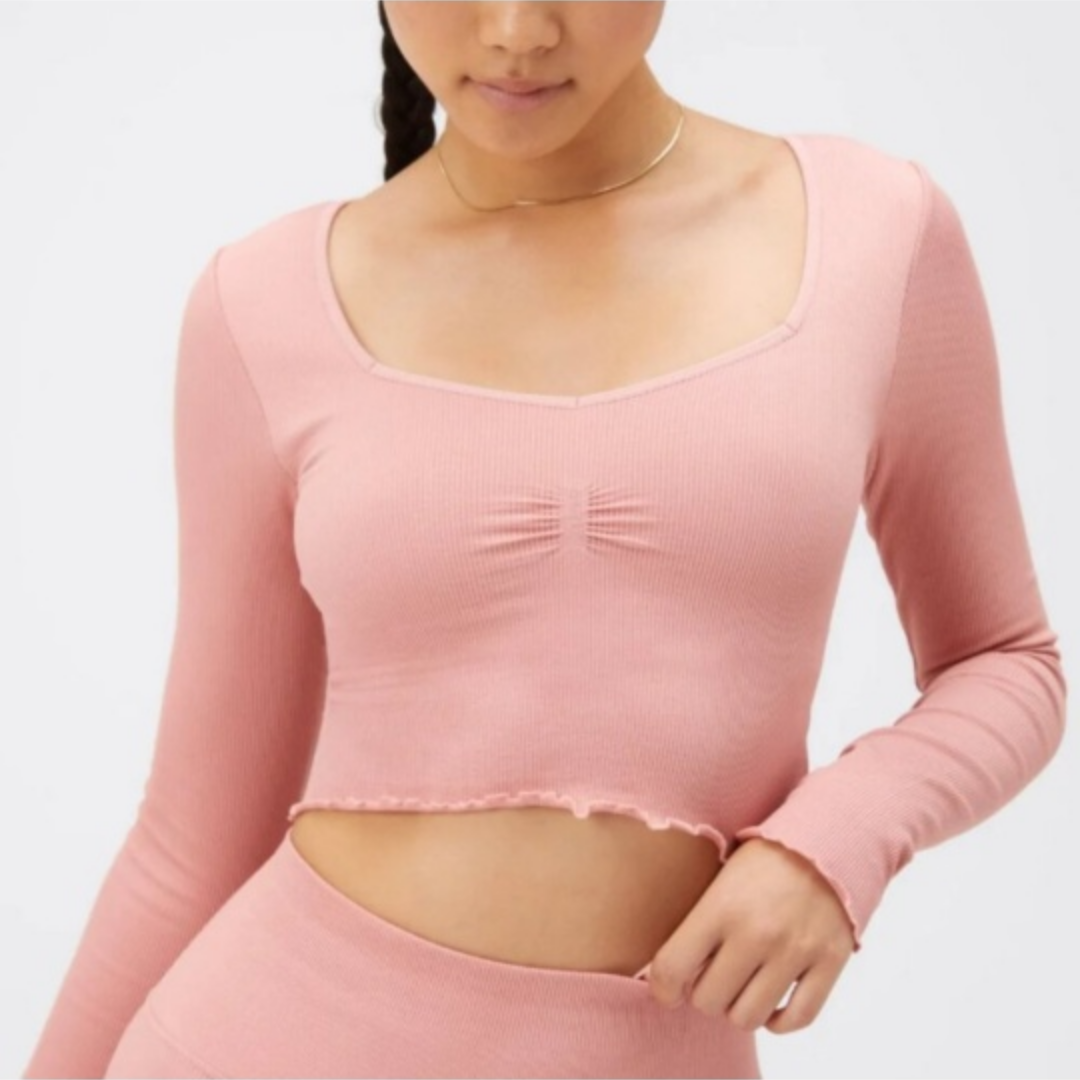 Spiritual Gangster Sweetheart Seamless Long Sleeve Yoga Top - photo 4