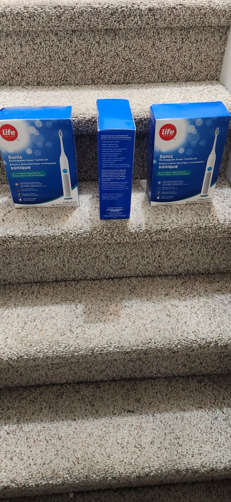 3 New LIFE BRAND Sonic Power Toothbrush