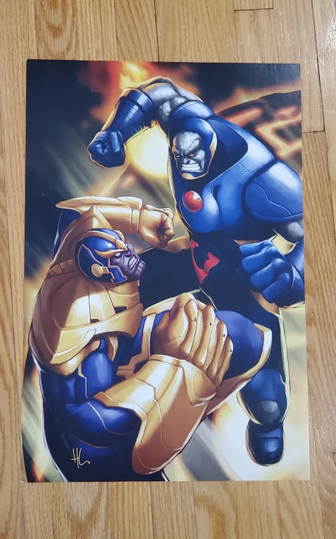 Thanos vs Darkseid Art Print thumbnail