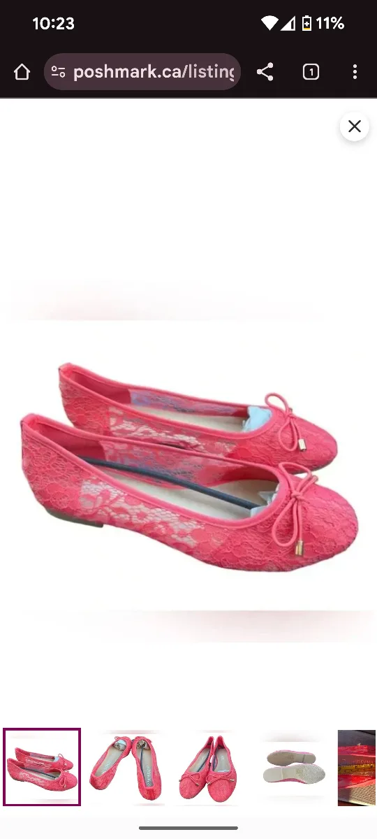 Mossimo Coral Ballet Flats - Size 8 thumbnail