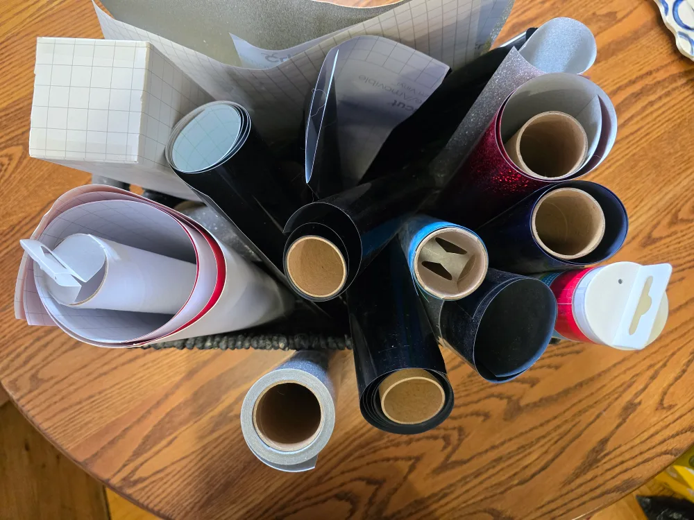 Cricut Vinyl Bundle: Premium, Transfer Tape, & More! thumbnail