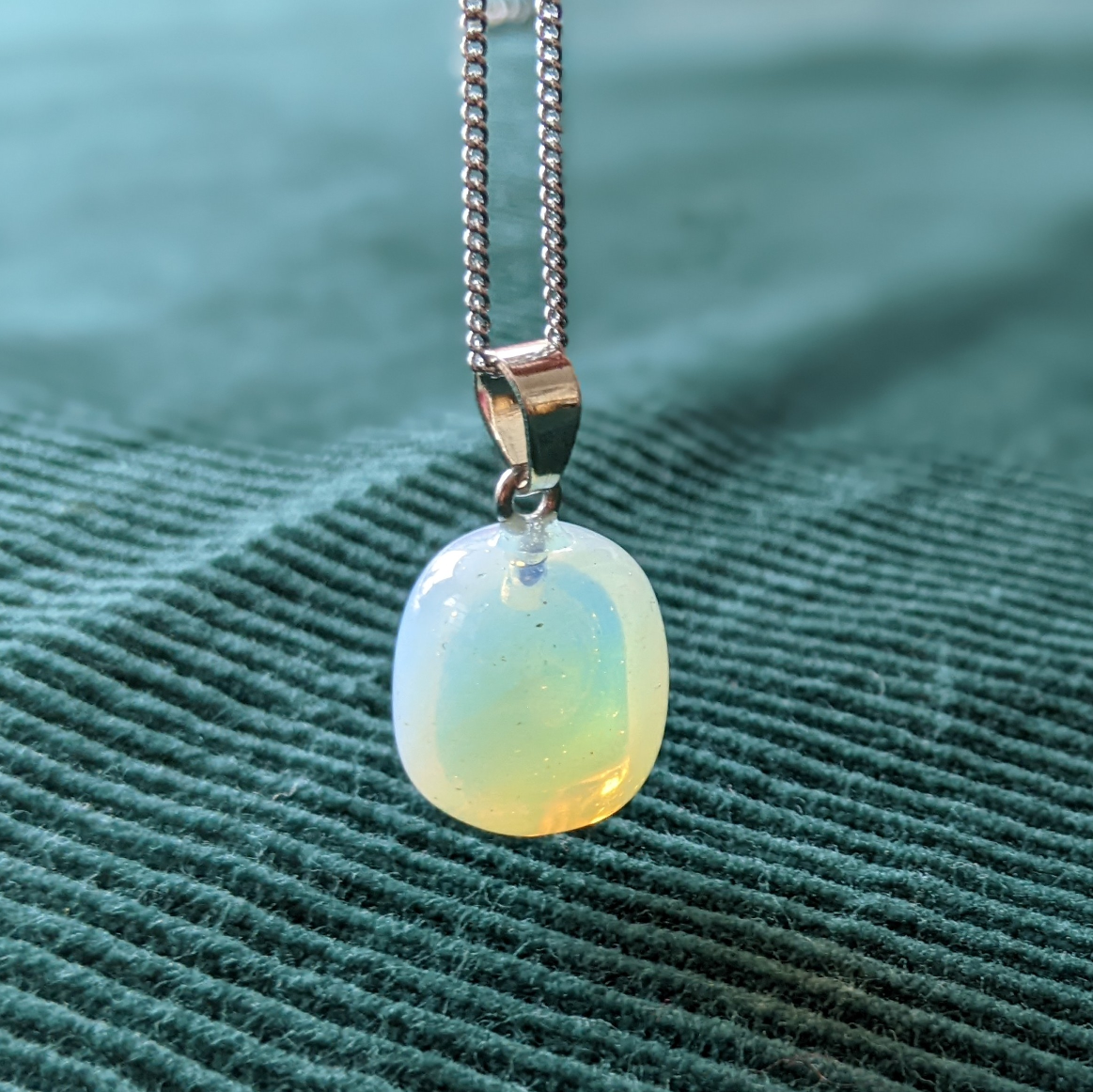 Opalite Gemstone Pendant Necklace