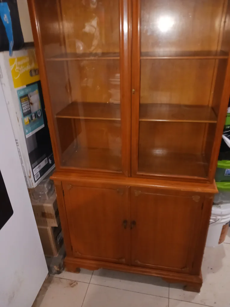 Wooden China Cabinet - 34.5 w "x 67 h" image indicator(2)