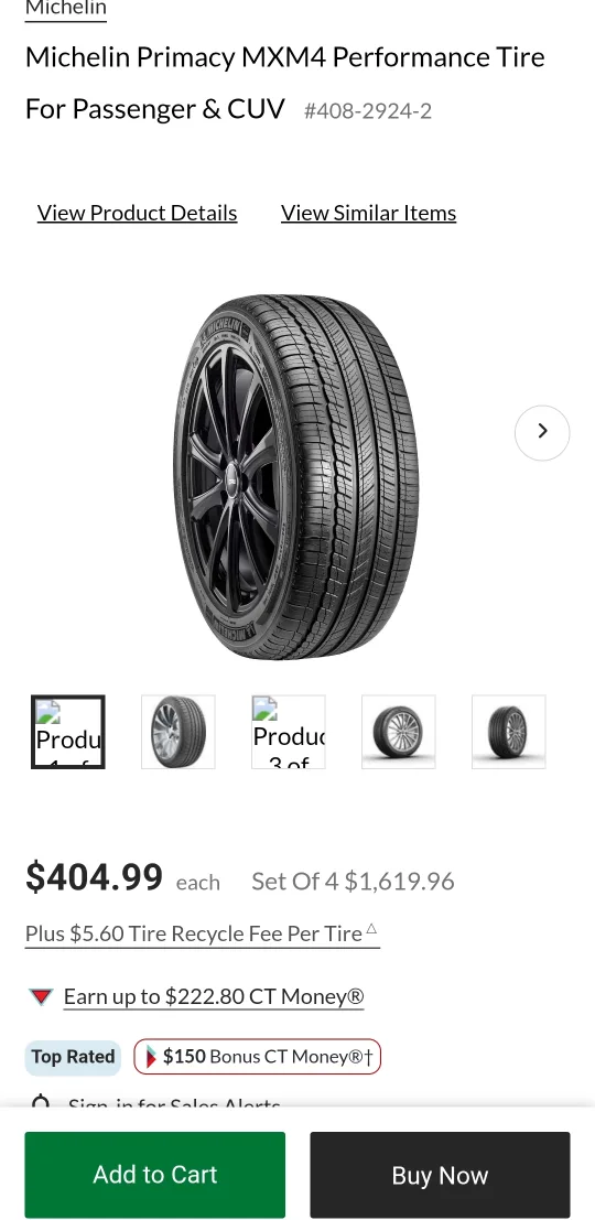 Michelin Primacy MXM4  235/45R18 Tires image indicator(8)