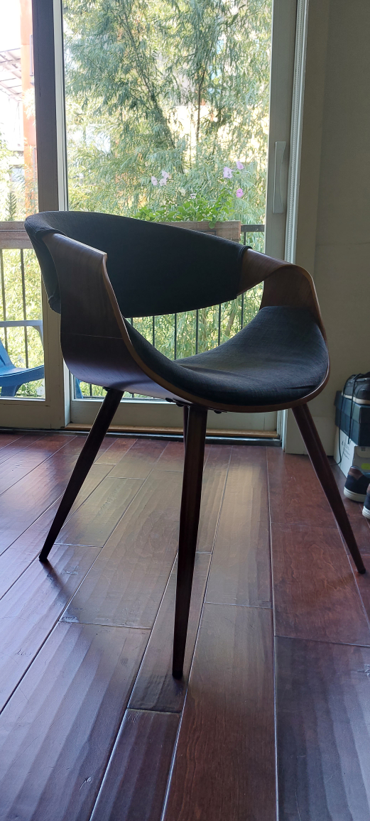 Modern Curved Back Accent Chair - photo 2