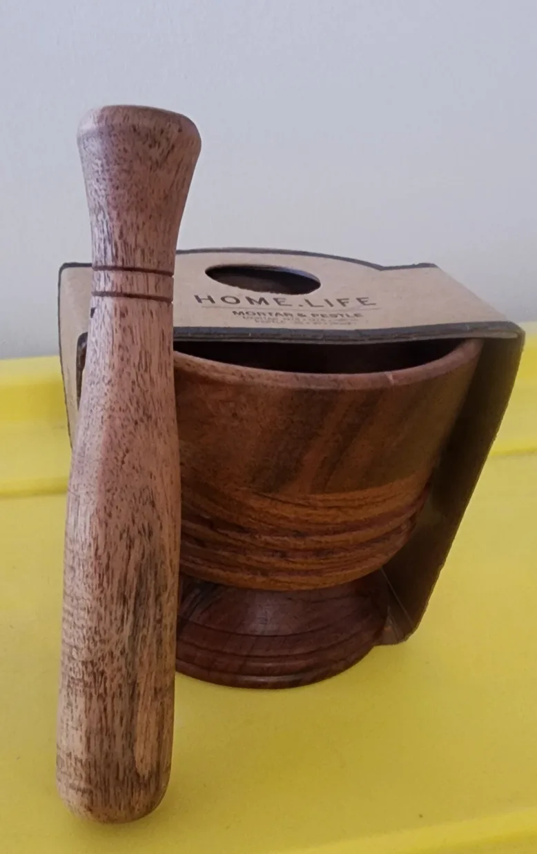 Home Life Mortar and Pestle Set - Wooden thumbnail