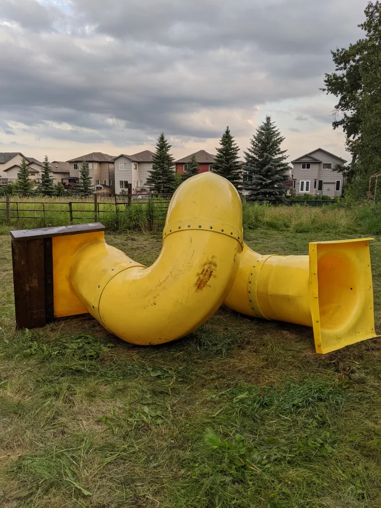 Yellow Playground Tunnel slide thumbnail