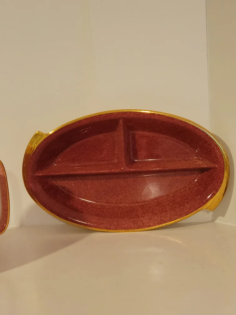 Mid Century Royal Winton Grimwades Mottled Pink China image indicator(5)