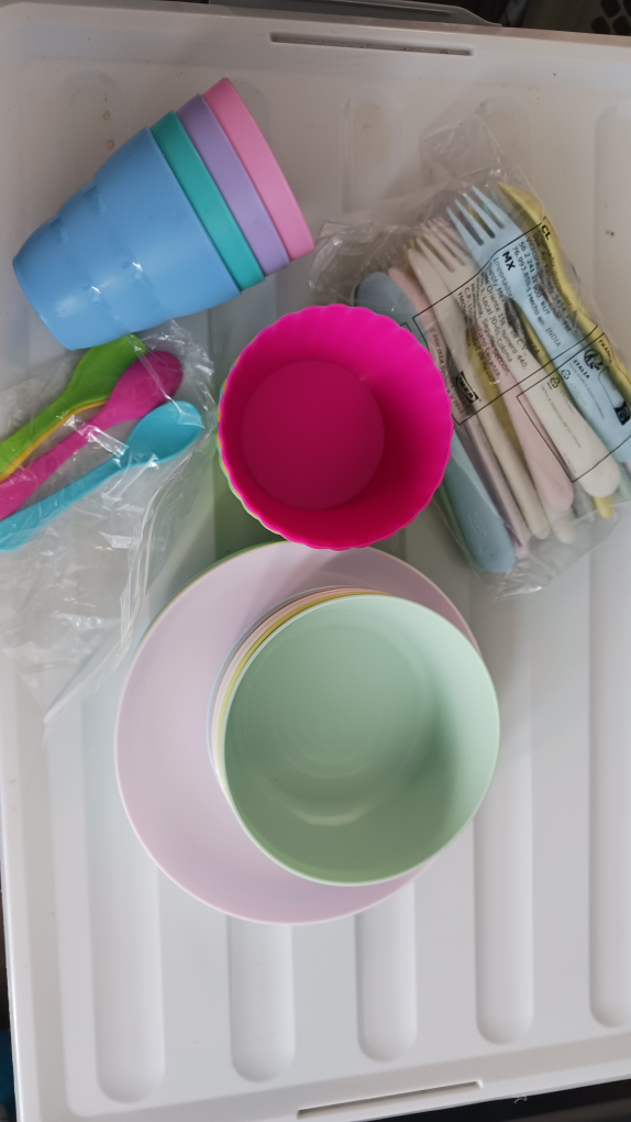 Ikea Kids Tableware Set - Plates, Bowls, Cups & Cutlery