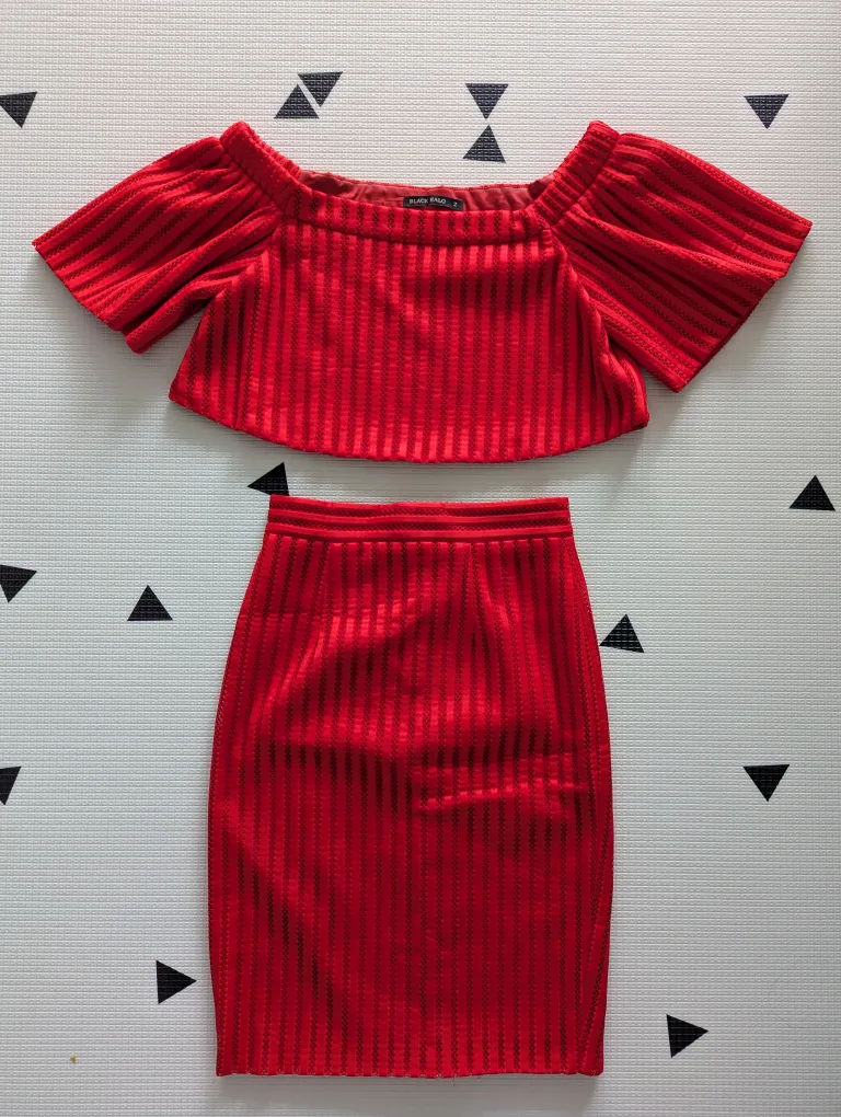 Black Halo Red 2-Piece Skirt Set thumbnail