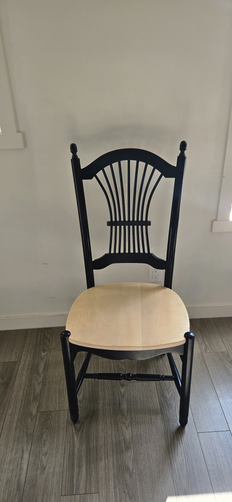 The all wood dining table and 6 chairs - photo 5