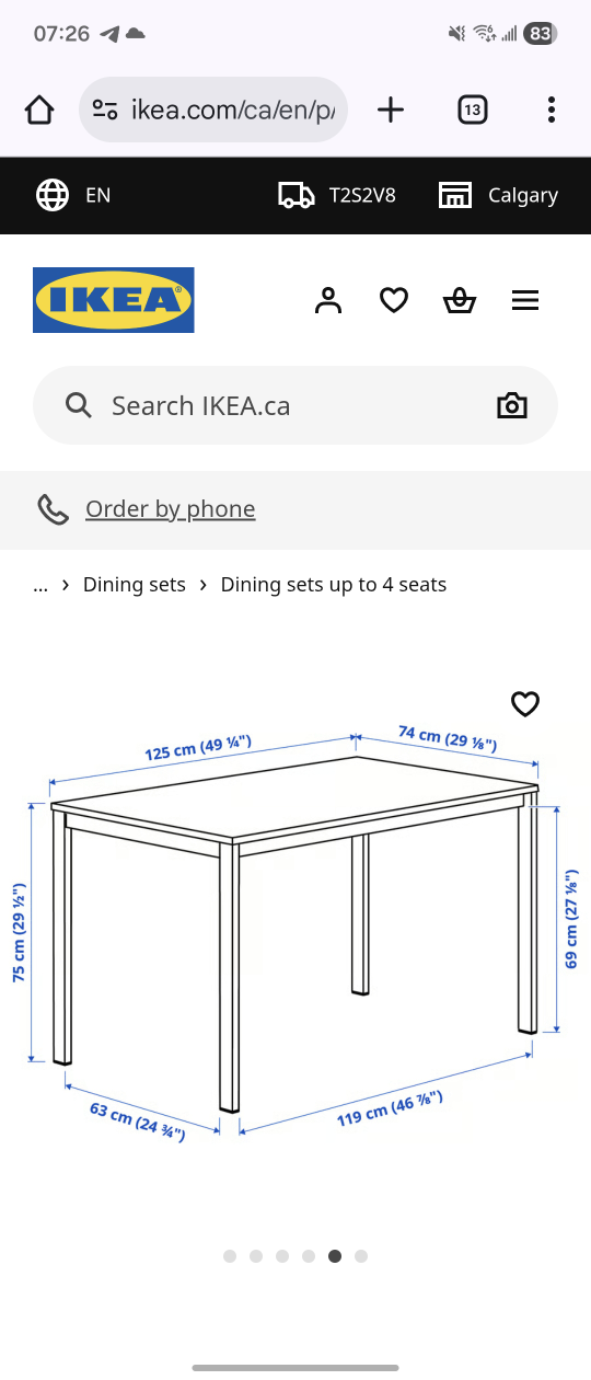 IKEA Dining Table & 4 Chairs - White - photo 4