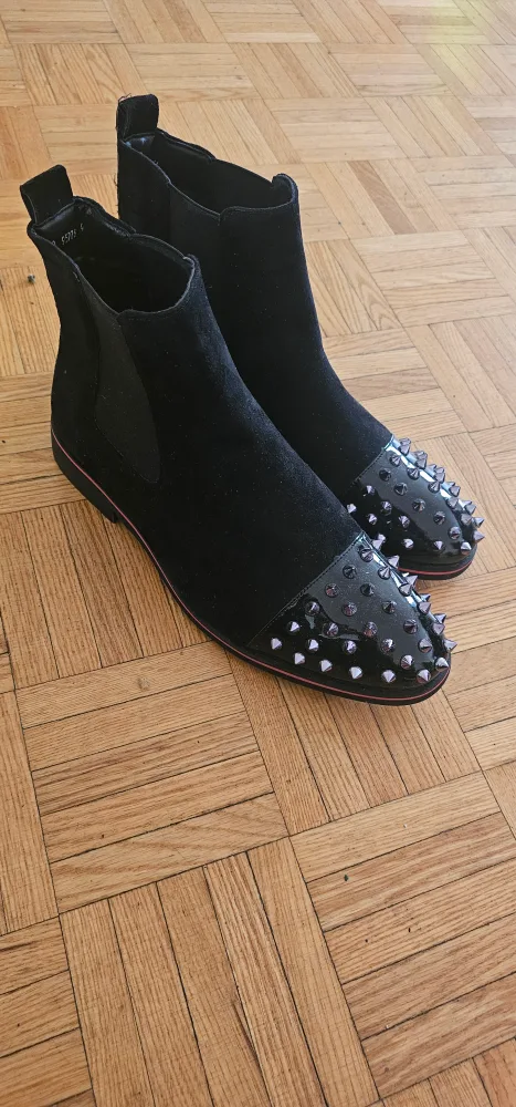 Black Studded Chelsea Boots, Size 11 thumbnail