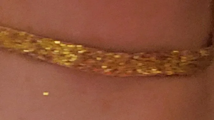 ❤ Gold Glitter handcrafted  choker thumbnail