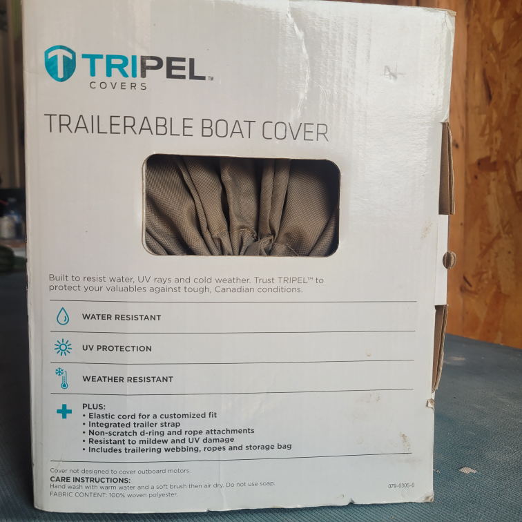 Tripel Covers Trailerable Boat Cover, 17-19 ft - photo 2