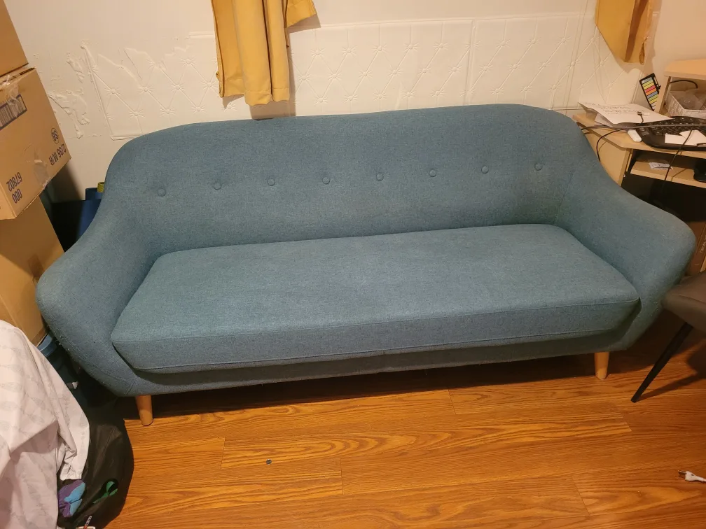 Teal modern sofa - seats 3 to 4 image indicator(2)