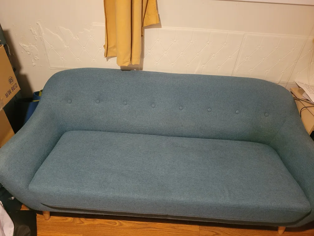 Teal modern sofa - seats 3 to 4 image indicator(3)