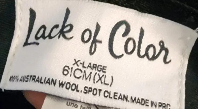 Lack of Color X-Large Black Hat image indicator(5)