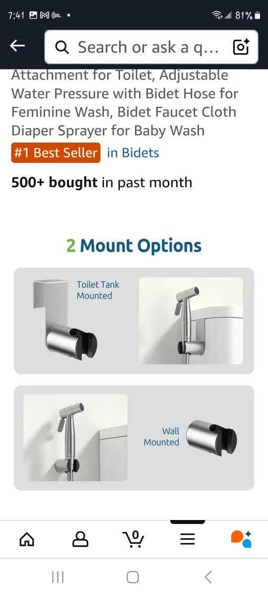 Adjustable Water Pressure Bidet Hose image indicator(3)