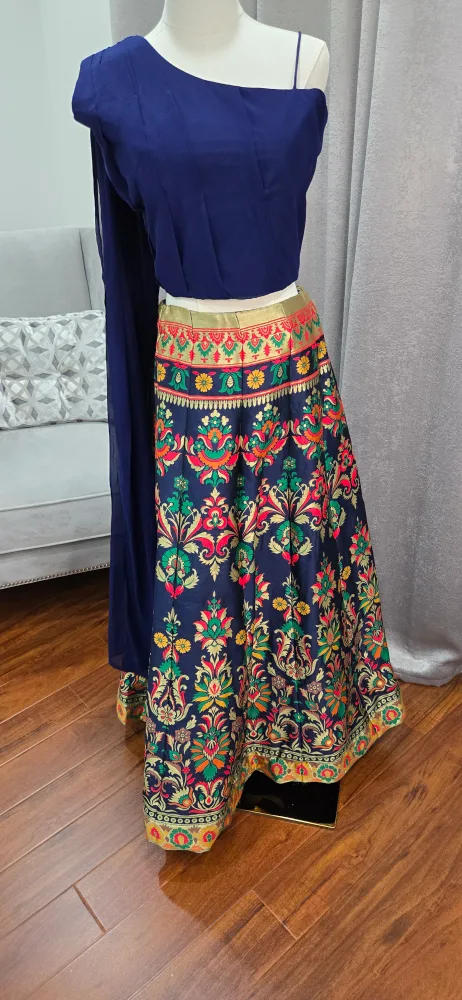 Floral Lehenga Choli Set - Indian Outfit thumbnail