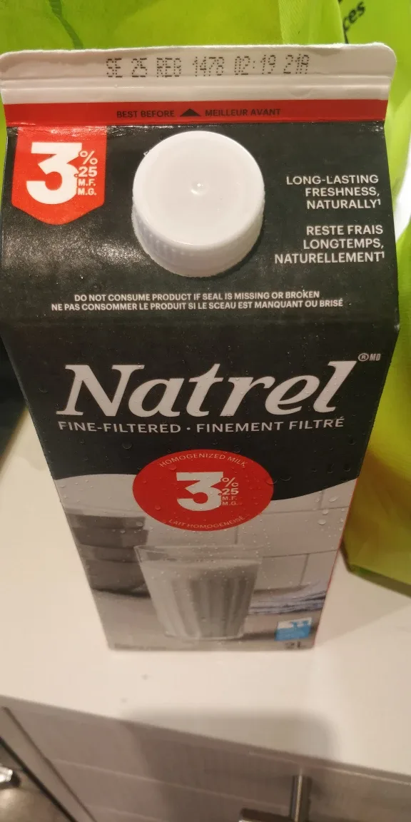 Natrel 3% Milk - SEALED