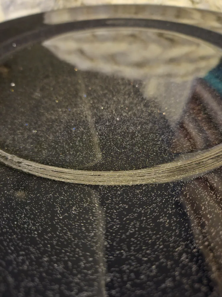 Black Sparkly Plastic Charger Plates - 11  only image indicator(2)