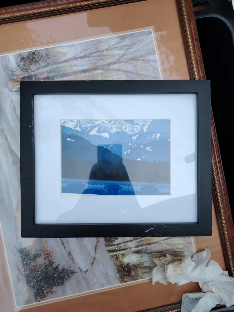 Framed Mountain Print - 11" x 9" image indicator(2)