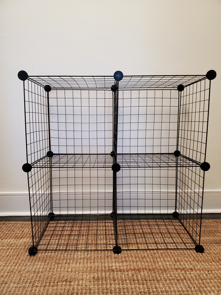 Wire Cube Storage Shelves - Black