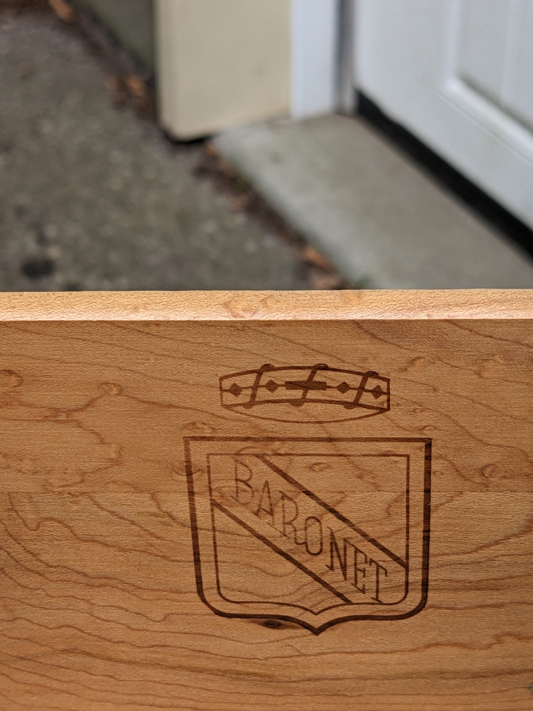 4 Drawer Desk in Solid Maple by Baronet Furniture - photo 3