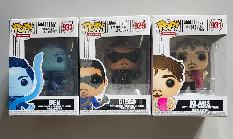 Funko Pops! Umbrella Academy Vinyl Figures thumbnail