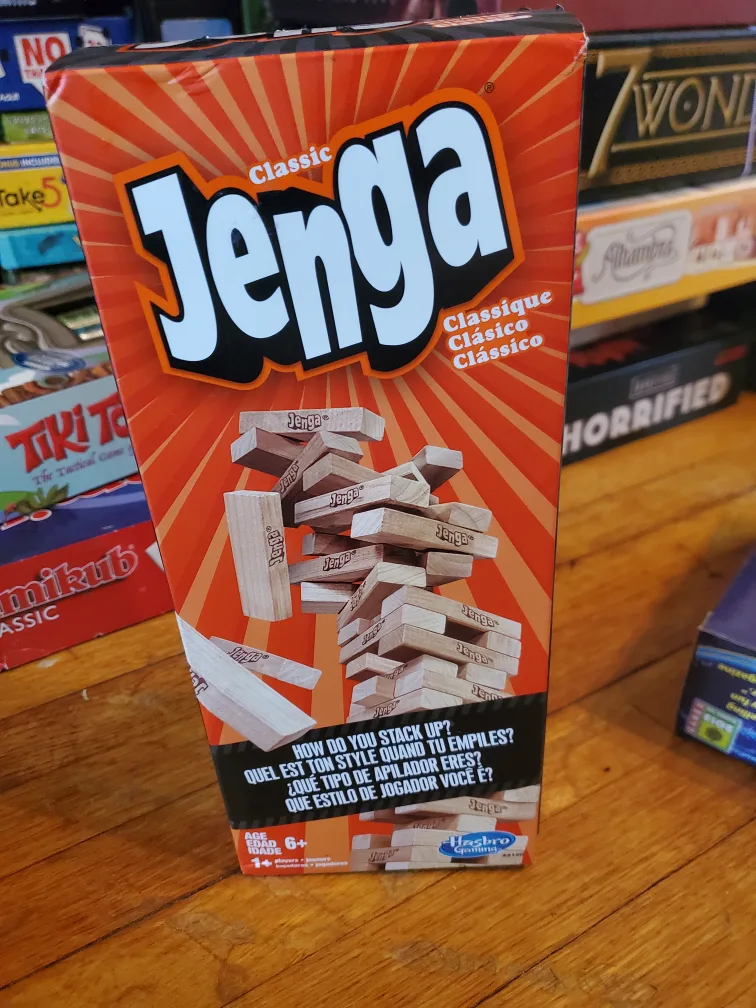 Classic Jenga Game by Hasbro - Like New! thumbnail