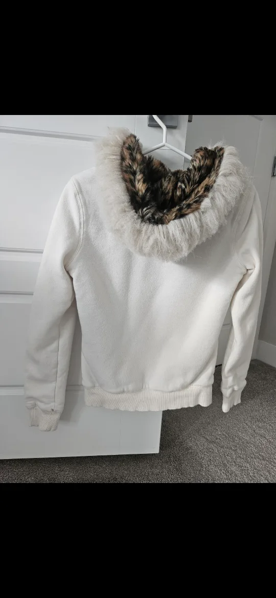 Aeropostale Cream Jacket - Size M (looks small) image indicator(4)