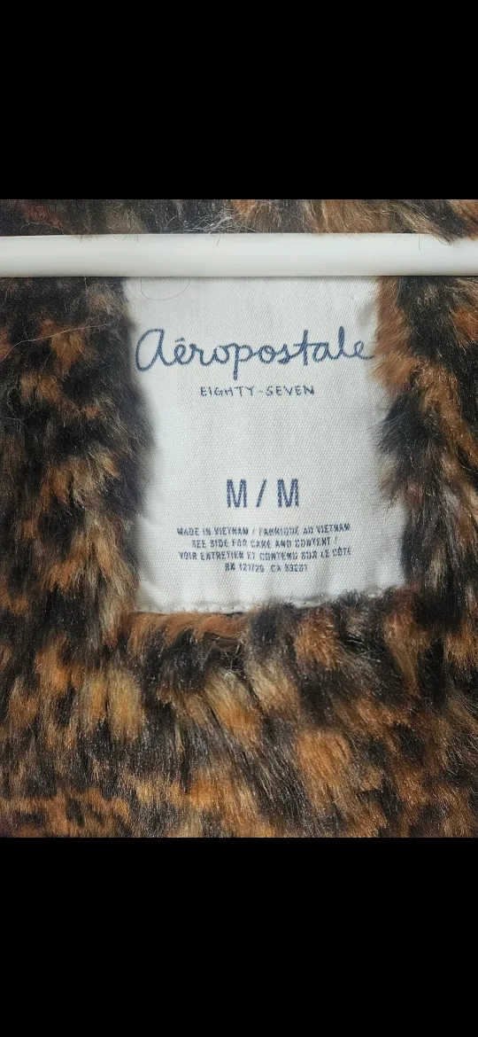 Aeropostale Cream Jacket - Size M (looks small) image indicator(5)