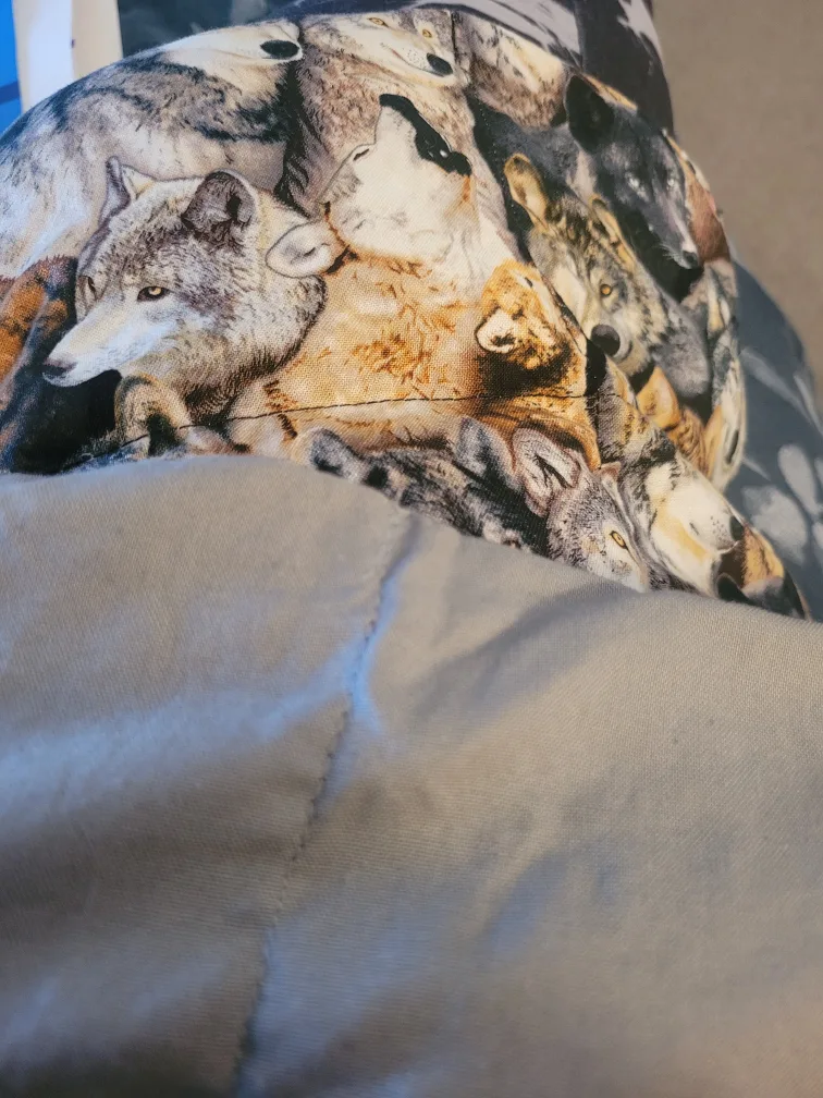 Wolf Print Weighted Lap Pad image indicator(2)